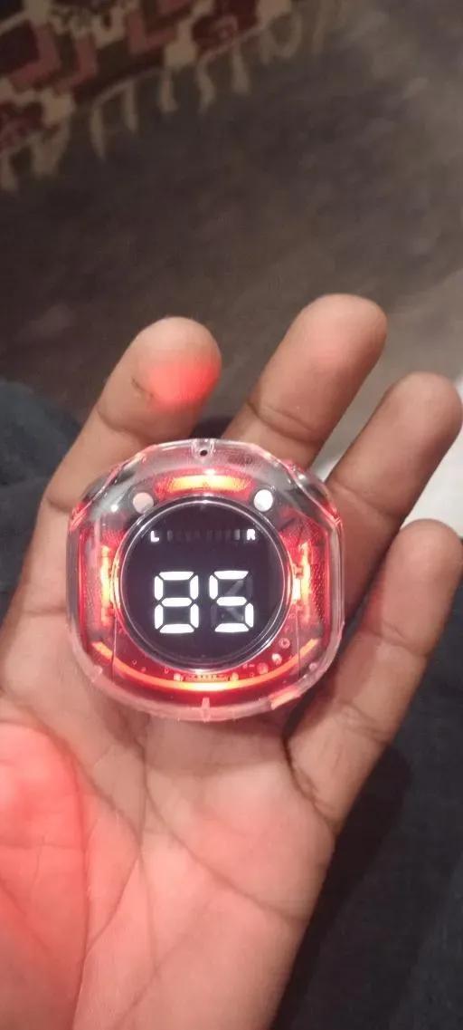 Black Wireless Gaming Earbuds with Low Latency