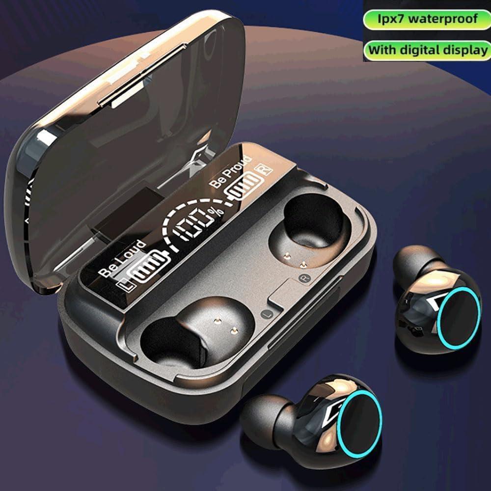 Bluetooth Earbuds Black with Charging Case