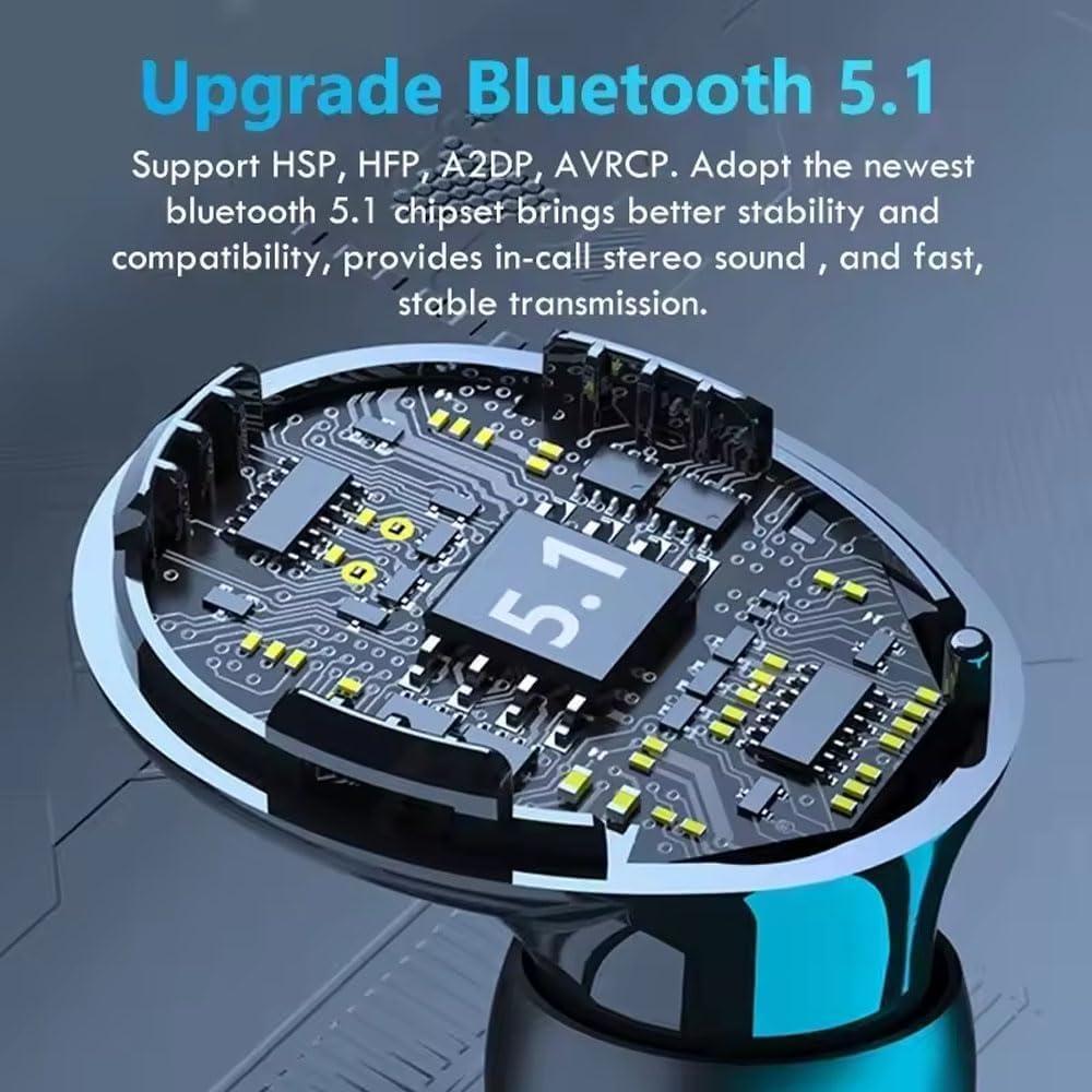 Bluetooth Earbuds Black with Charging Case
