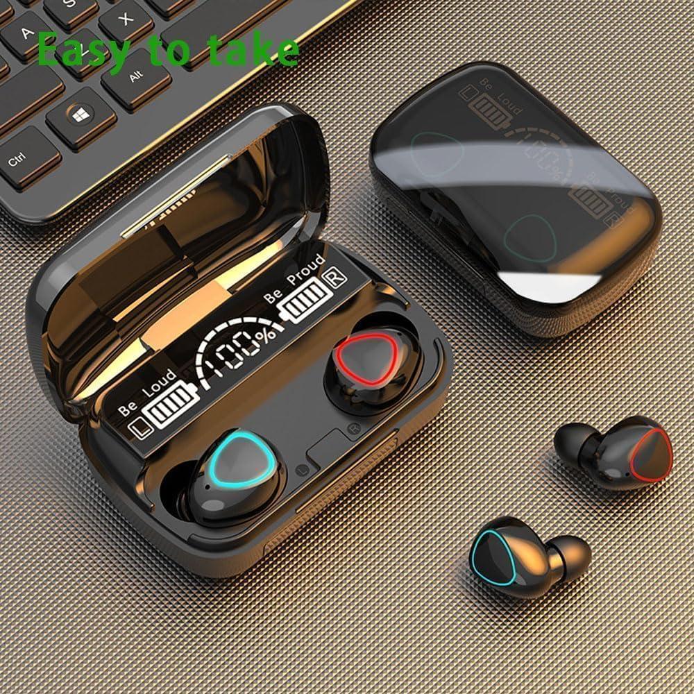 Bluetooth Earbuds Black with Charging Case