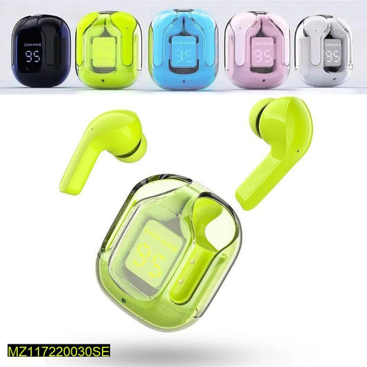 Bluetooth Earbuds Green Black White ABS