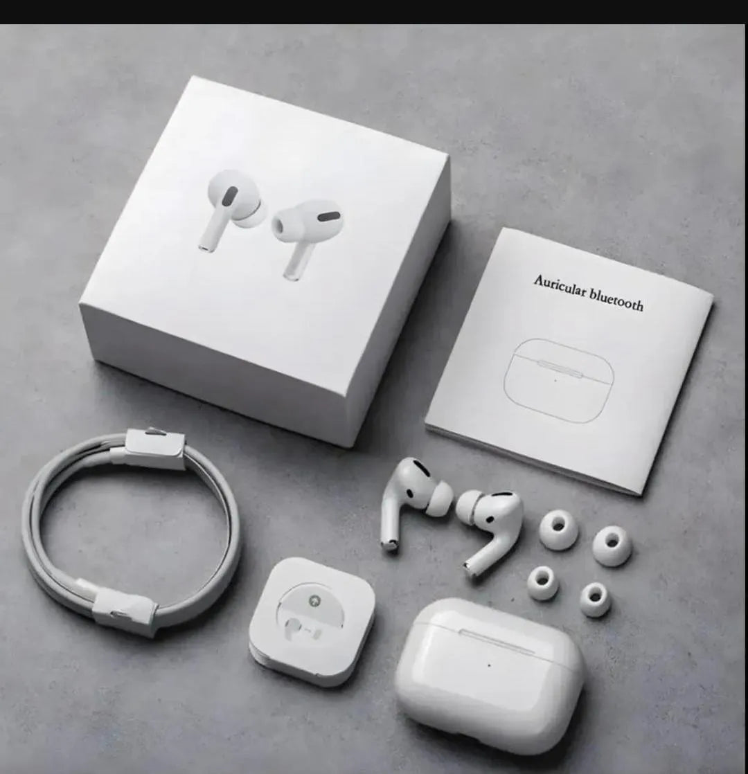 White Noise-Cancelling Bluetooth Earbuds with Super Bass & Long Battery