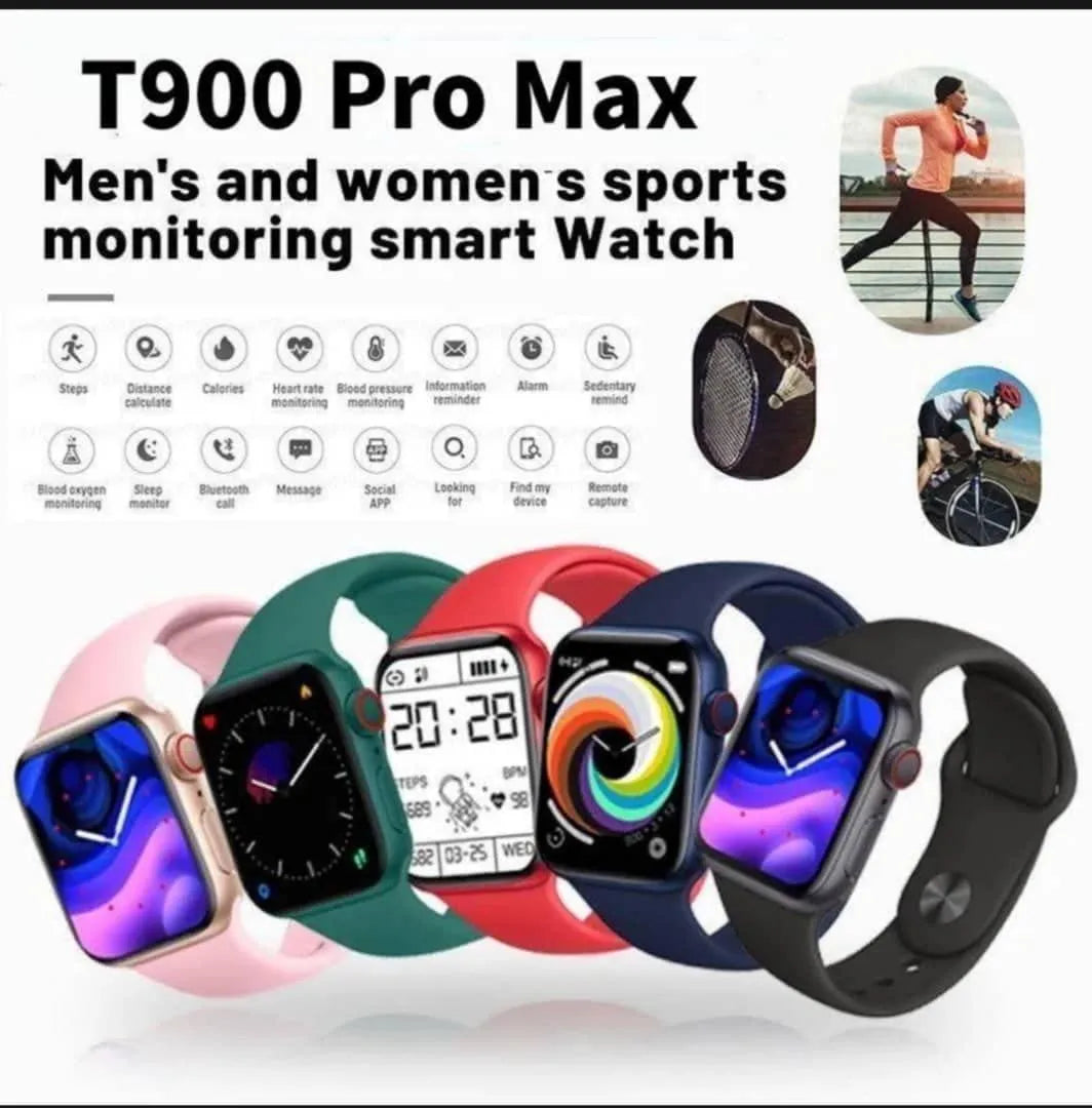 Rechargeable Smart Watch with Heart Rate & Calorie Tracker