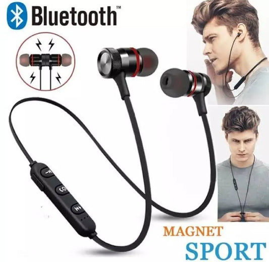 Bluetooth Sport Earphones Black Magnetic Neckband Fast Charge