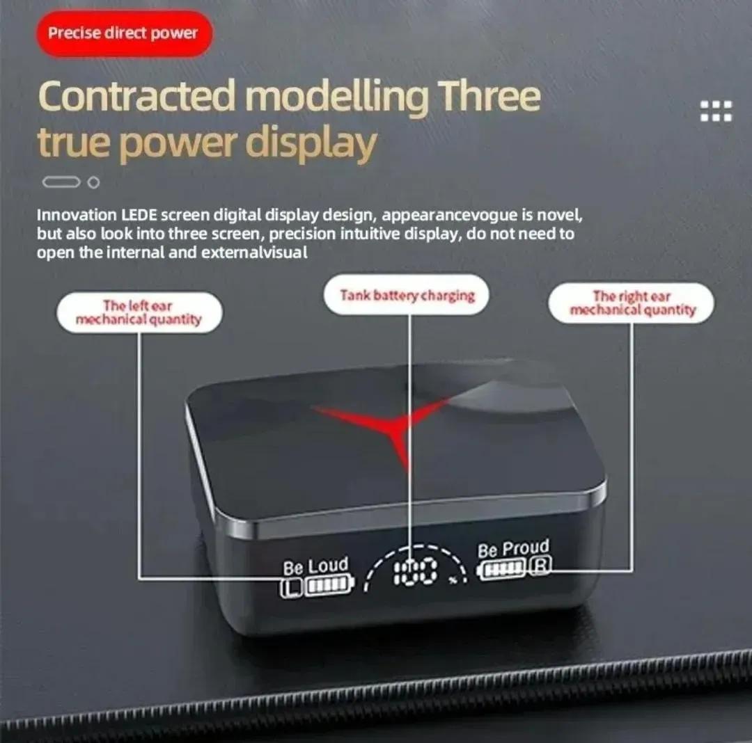 Black Long-Lasting Battery With Fast Charge Earbuds