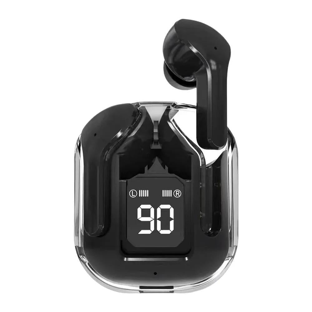 Black Wireless Gaming Earbuds with Low Latency
