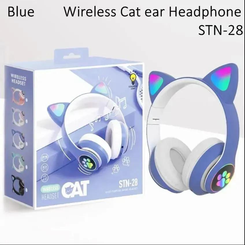 Wireless Cat Ear Headphones with LED Lights