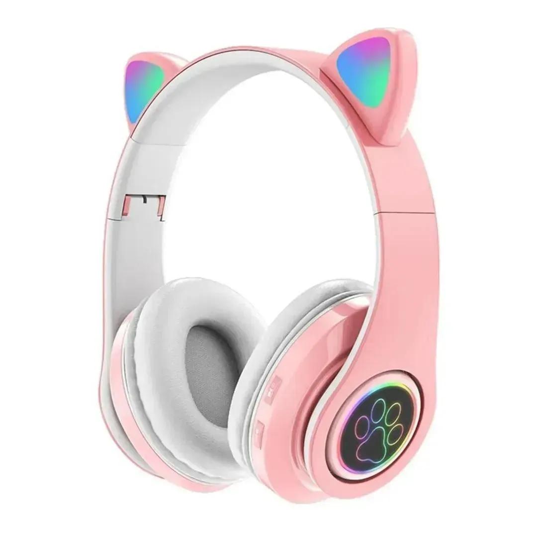 Wireless Cat Ear Headphones with LED Lights