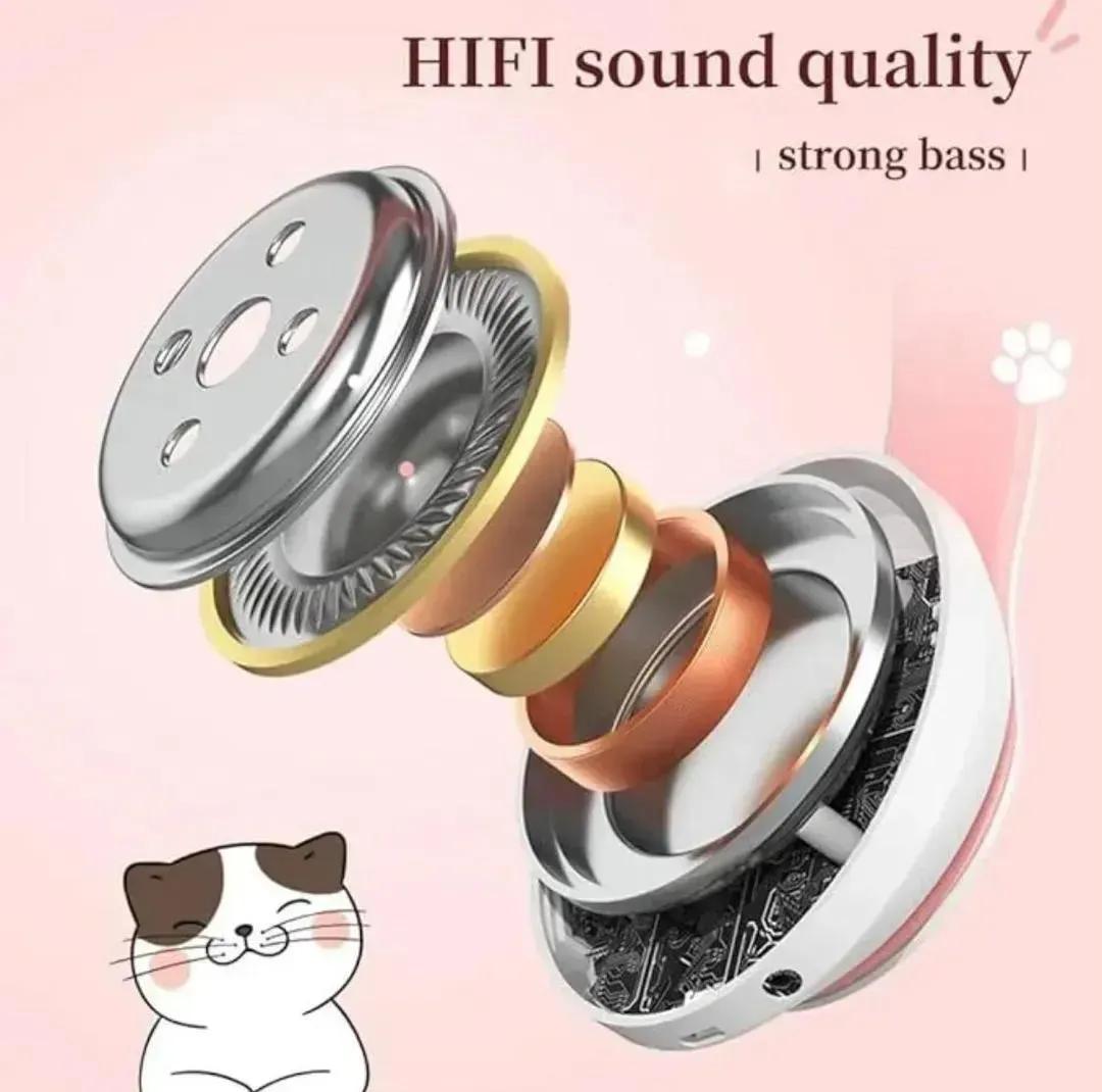 Wireless Cat Ear Headphones with LED Lights