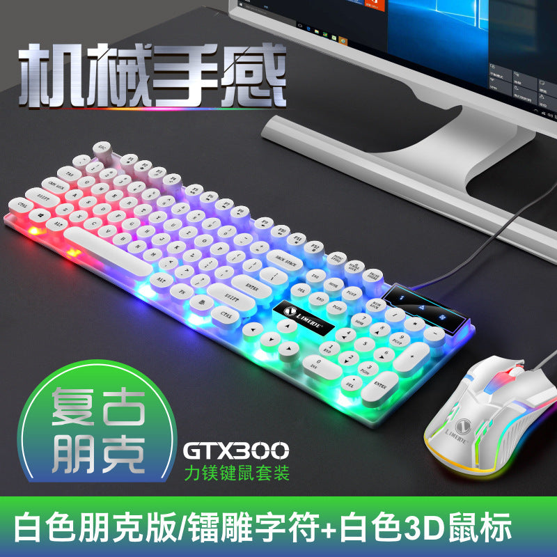 Gaming Mouse & Keyboard Set with RGB Lights