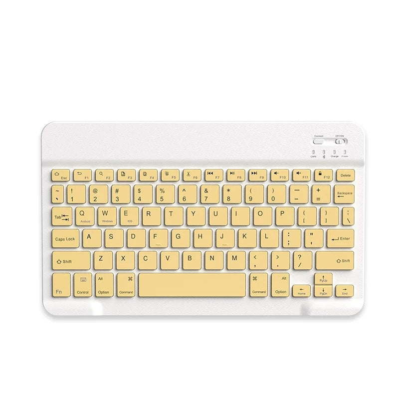Bluetooth Keyboard Mouse Set for Tablets Android Apple Universal Wireless Backlit Pink
