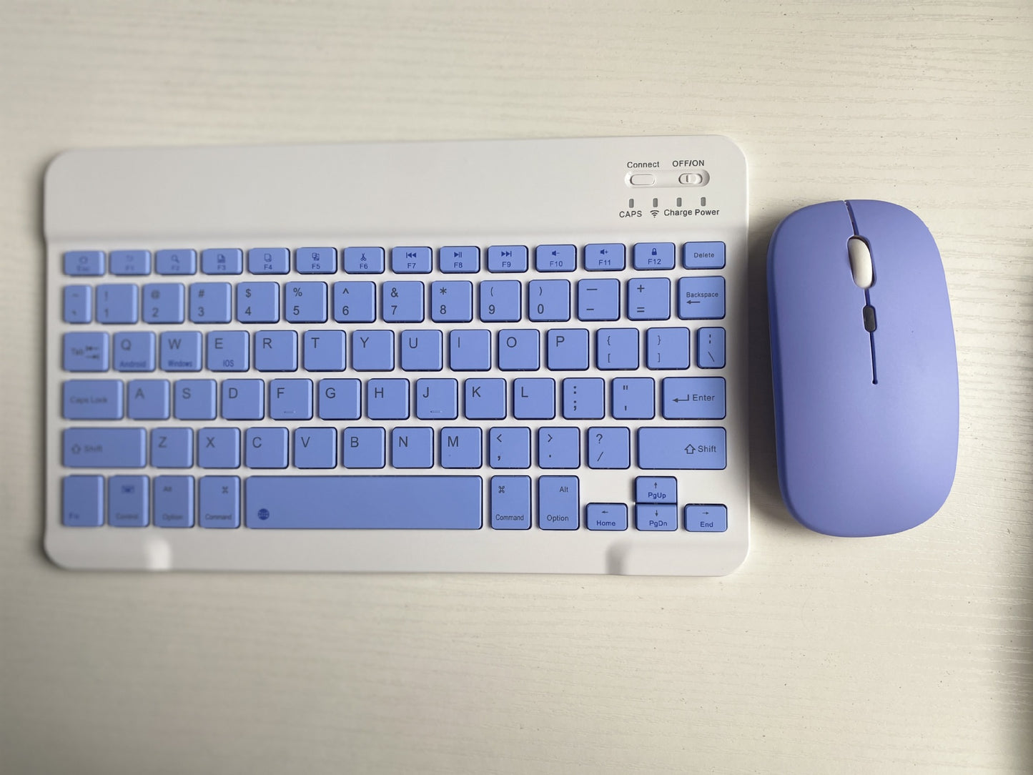 Bluetooth Keyboard Mouse Set for Tablets Android Apple Universal Wireless Backlit Pink
