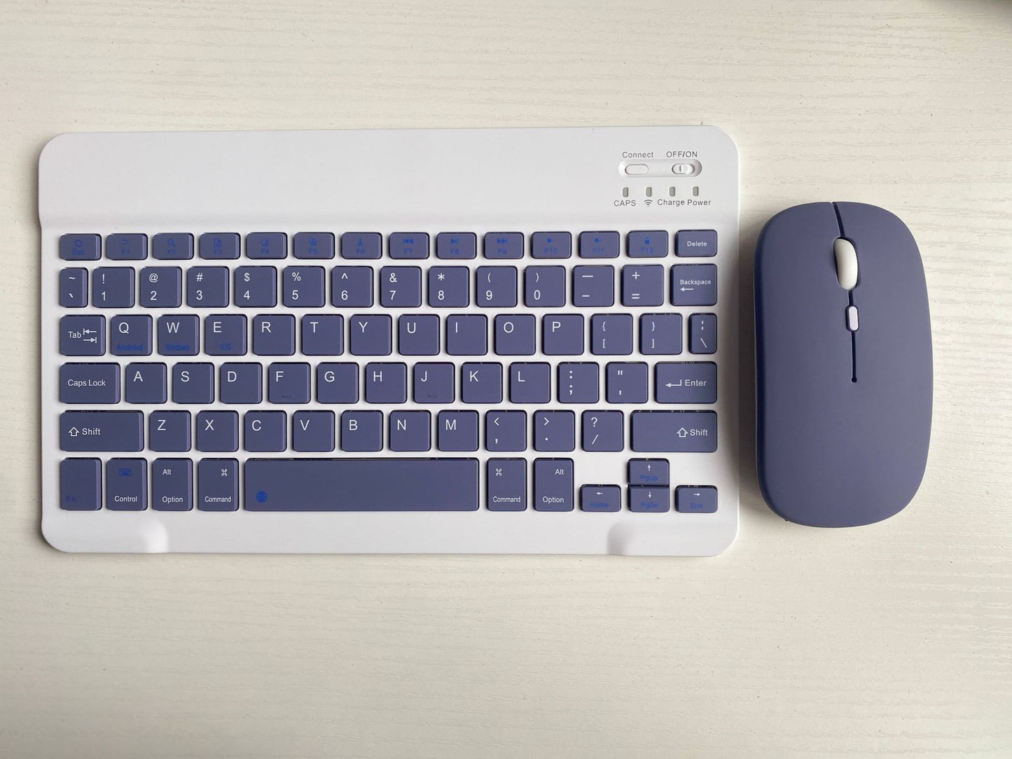 Bluetooth Keyboard Mouse Set for Tablets Android Apple Universal Wireless Backlit Pink