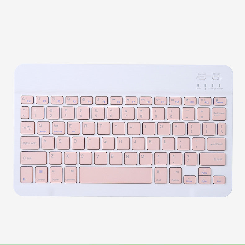 Bluetooth Keyboard Mouse Set for Tablets Android Apple Universal Wireless Backlit Pink