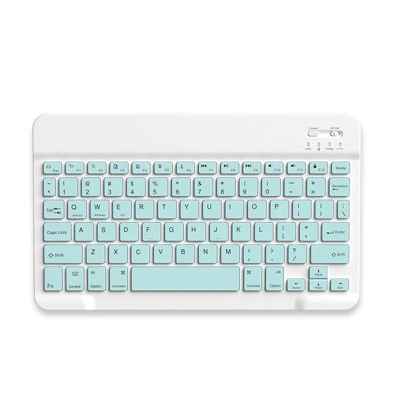 Bluetooth Keyboard Mouse Set for Tablets Android Apple Universal Wireless Backlit Pink